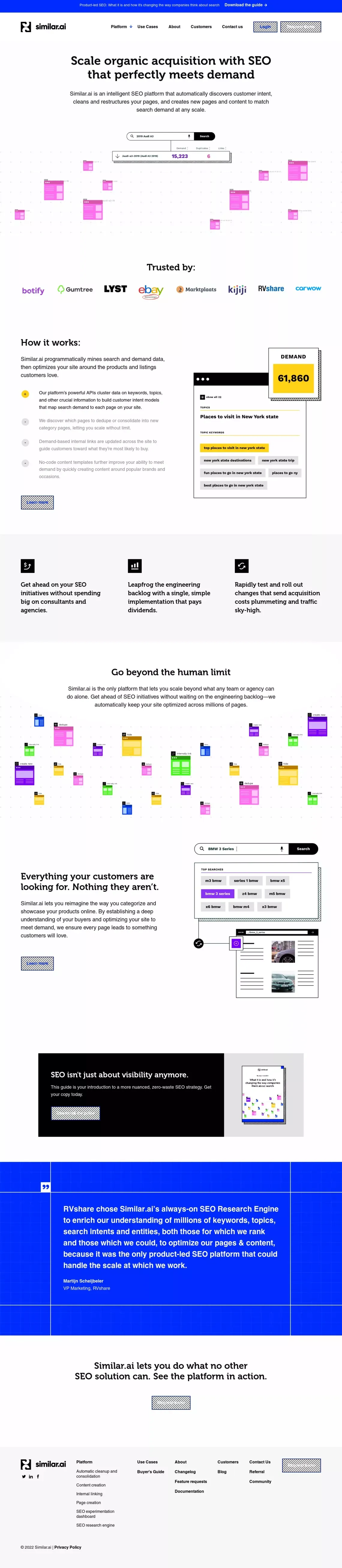 Similar.ai | Product-led SEO platform for enterprises - website design
