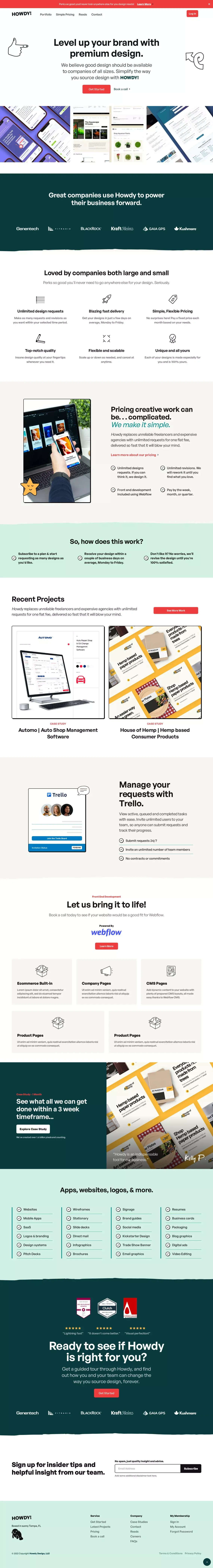 Web Design & Mobile App Studio Tampa | Howdy Creative - website design