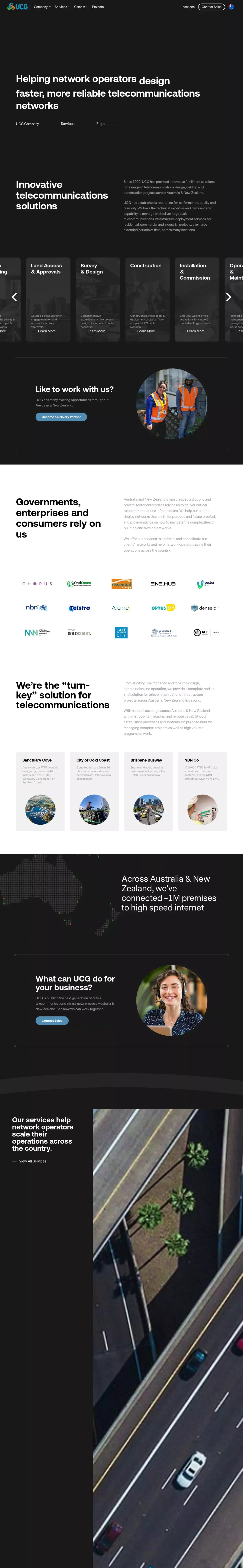 UCG | Universal Communications Group Australia - website design