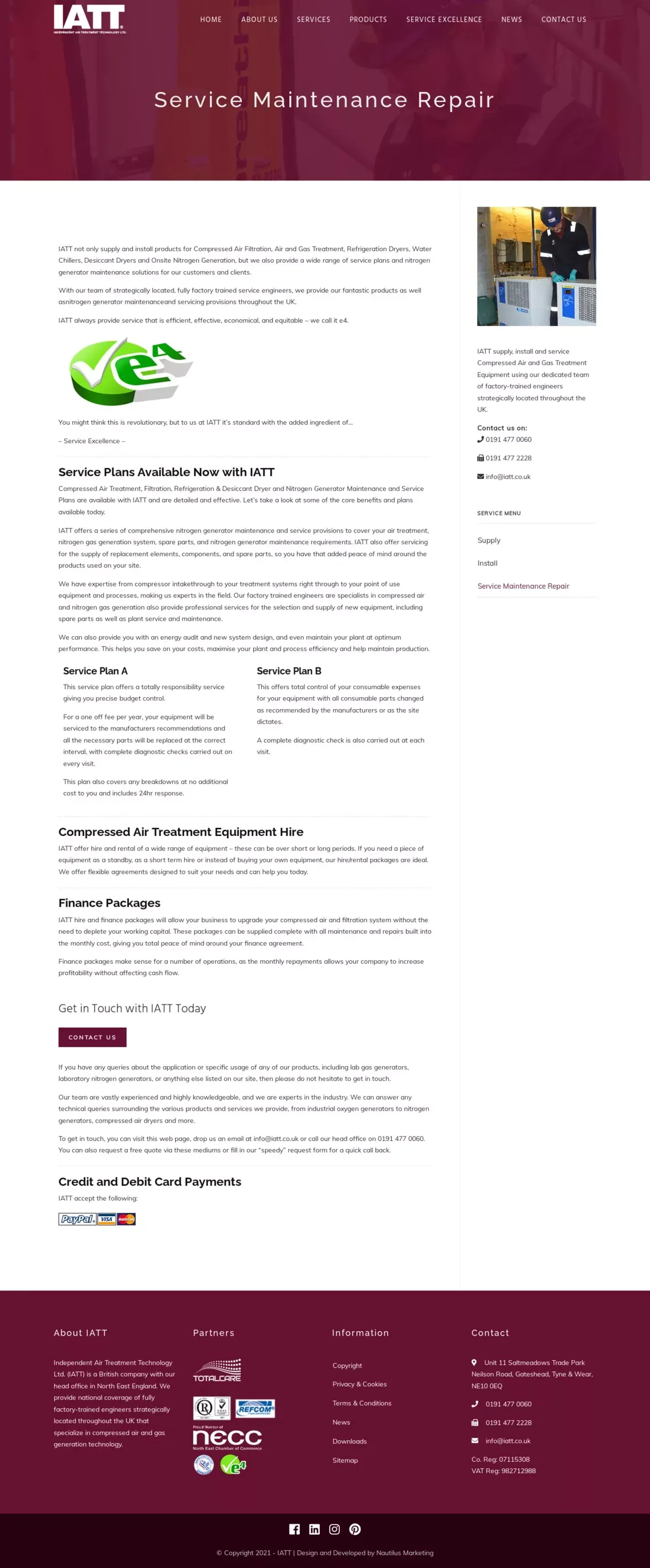 Nitrogen Generator Maintenance - Gas Generator Service, Maintenance & Repair – IATT - website design