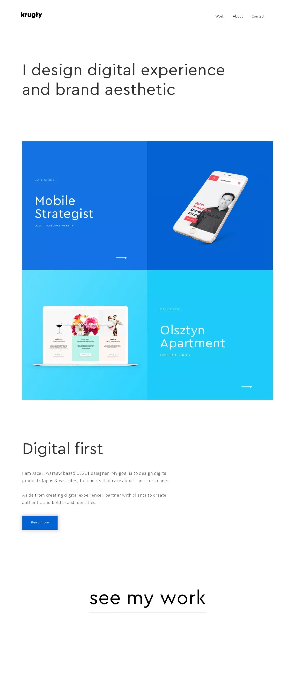 UX/UI designer - Portfolio design