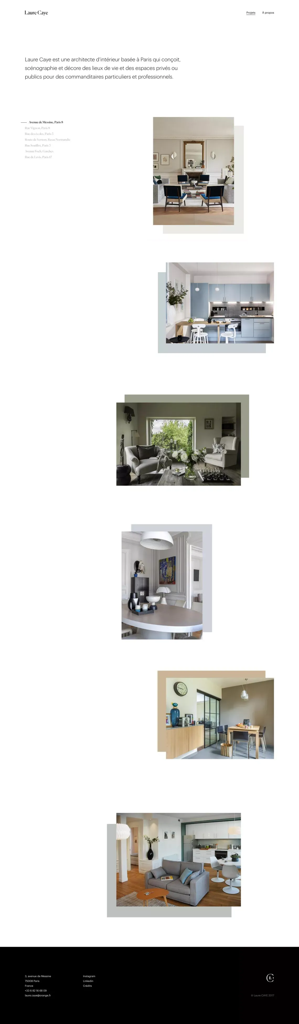 Laure Caye - Portfolio design