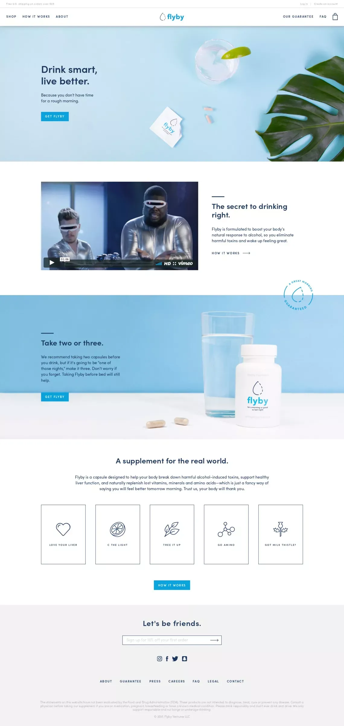 Alcohol Related-Health Products For People Who Drink | Flyby - Landing design
