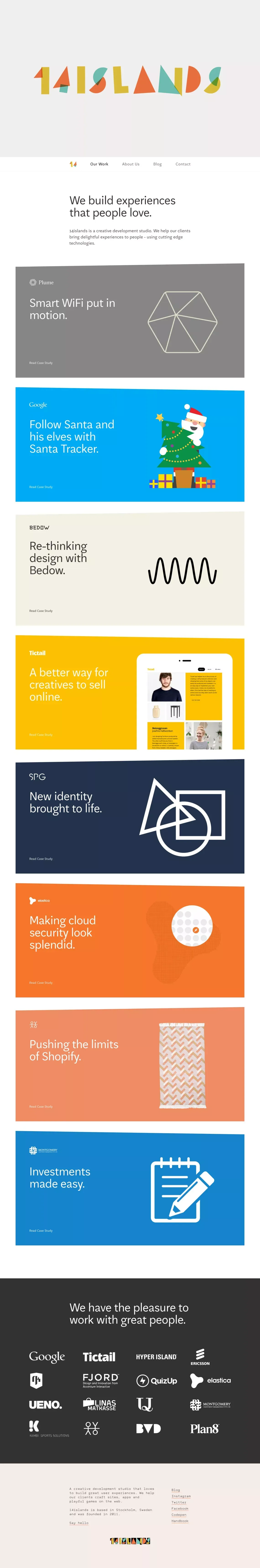 14islands - Portfolio design