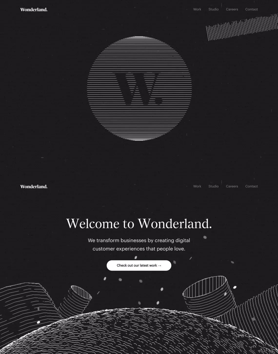 Wonderland. - UX Design Studio. - Portfolio design
