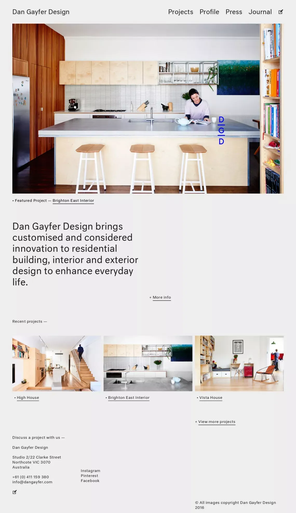 Dan Gayfer Design | Dan Gayfer Design brings customised and considered innovation to residential building, interior and exterior design to enhance everyday life. - Portfolio design