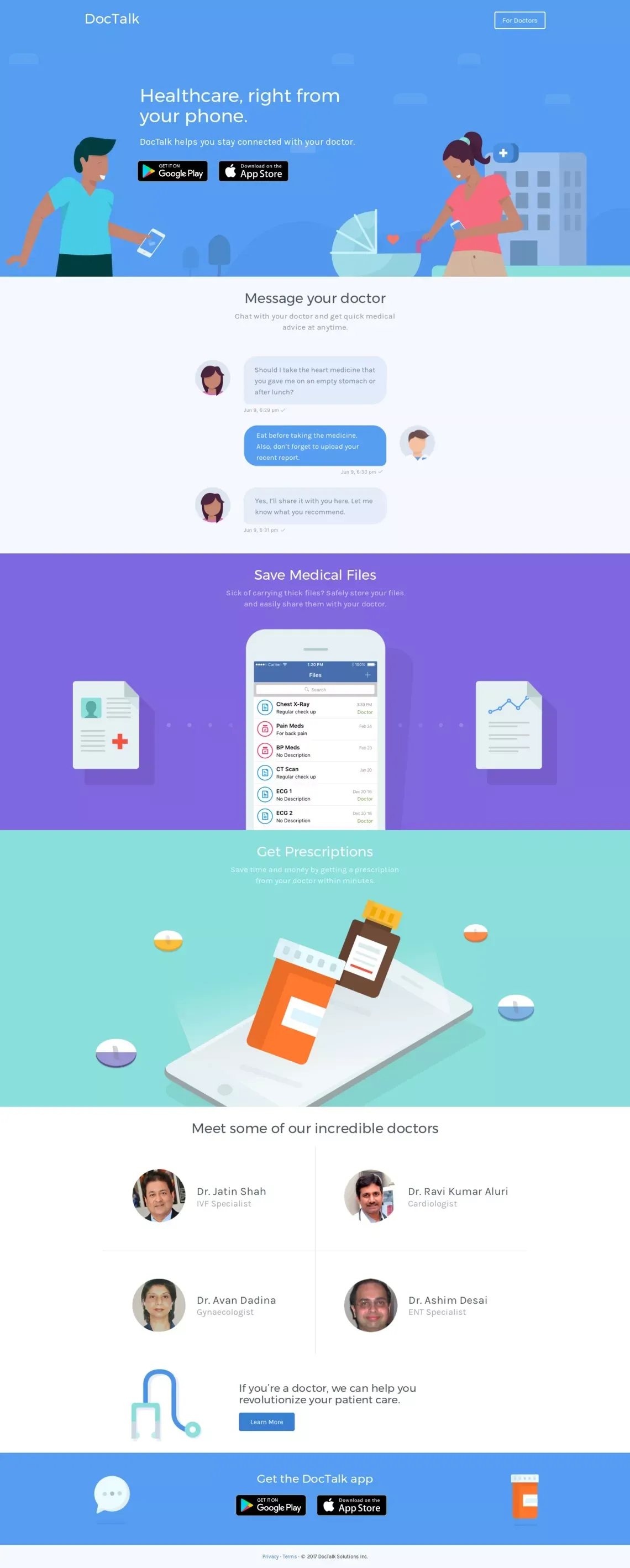 DocTalk - Landing design