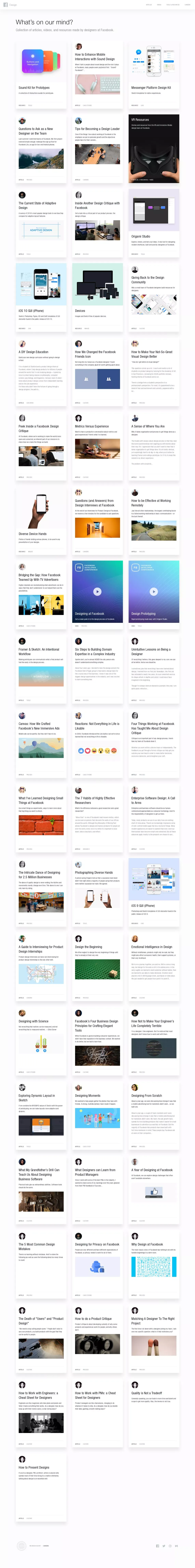 Facebook Design | What's on our mind? - Blog design