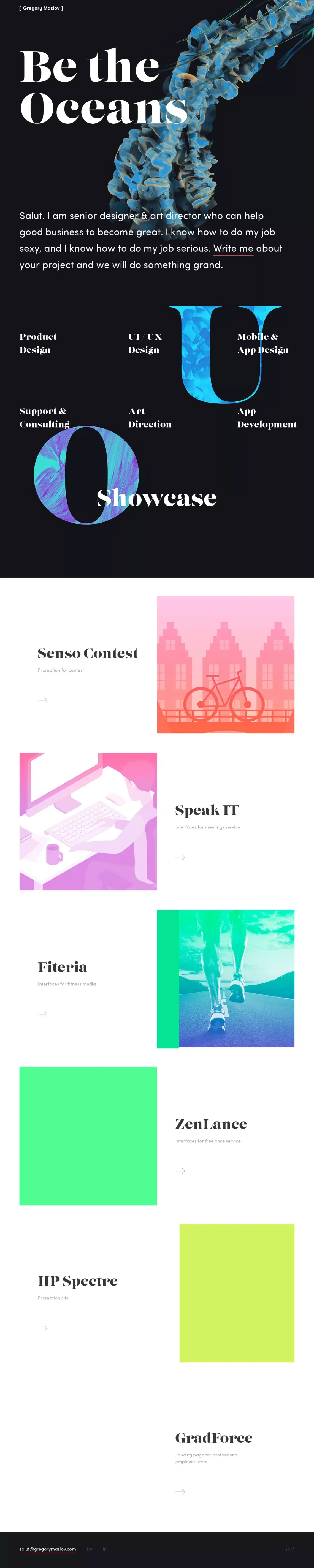 Gregory Maslov / Digital Designer - Portfolio design