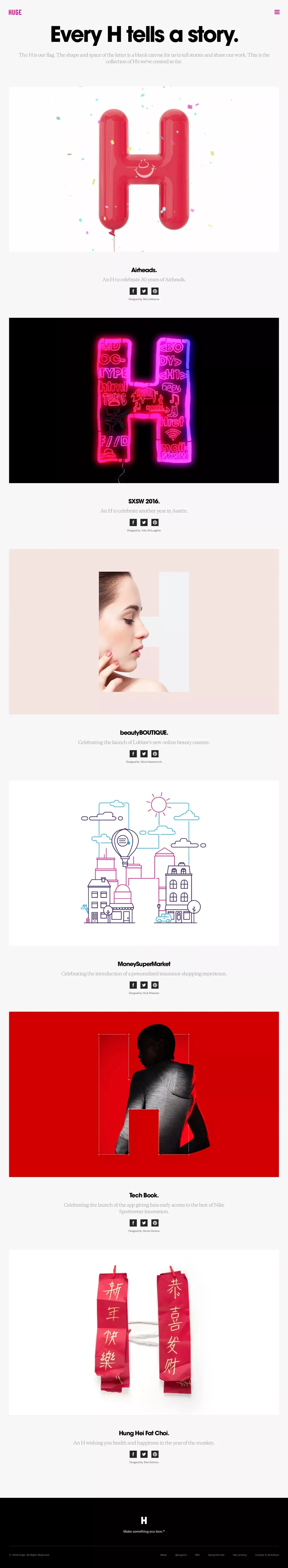 Huge: H's. - Other design