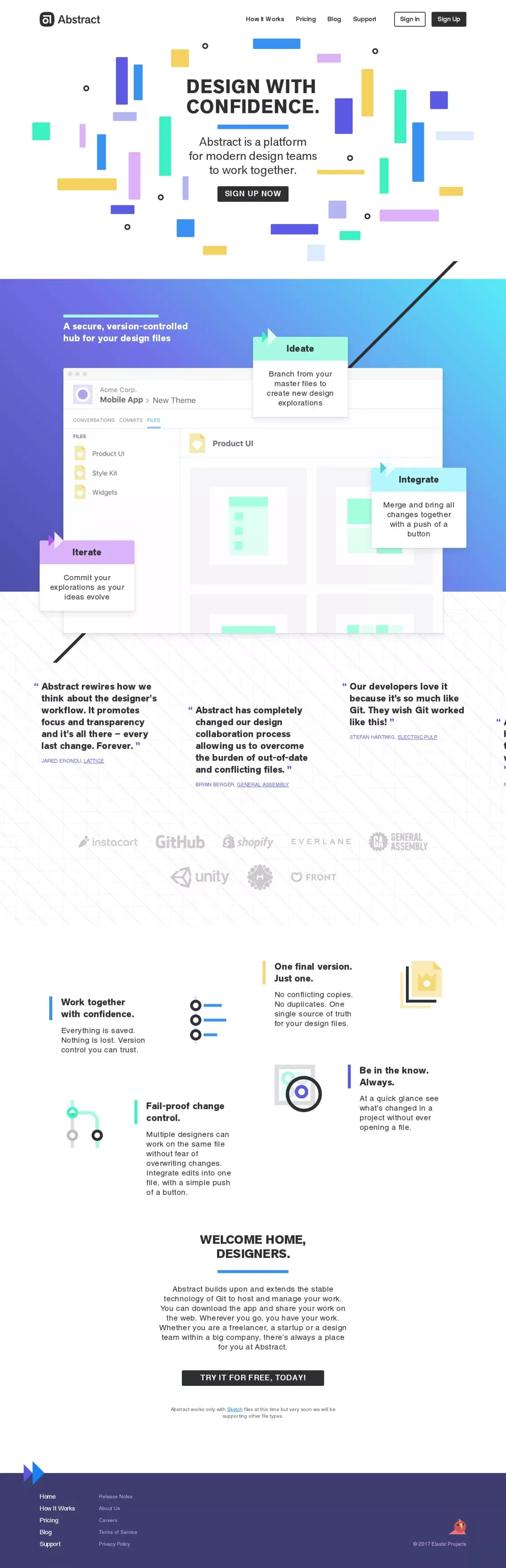 Abstract - Landing design