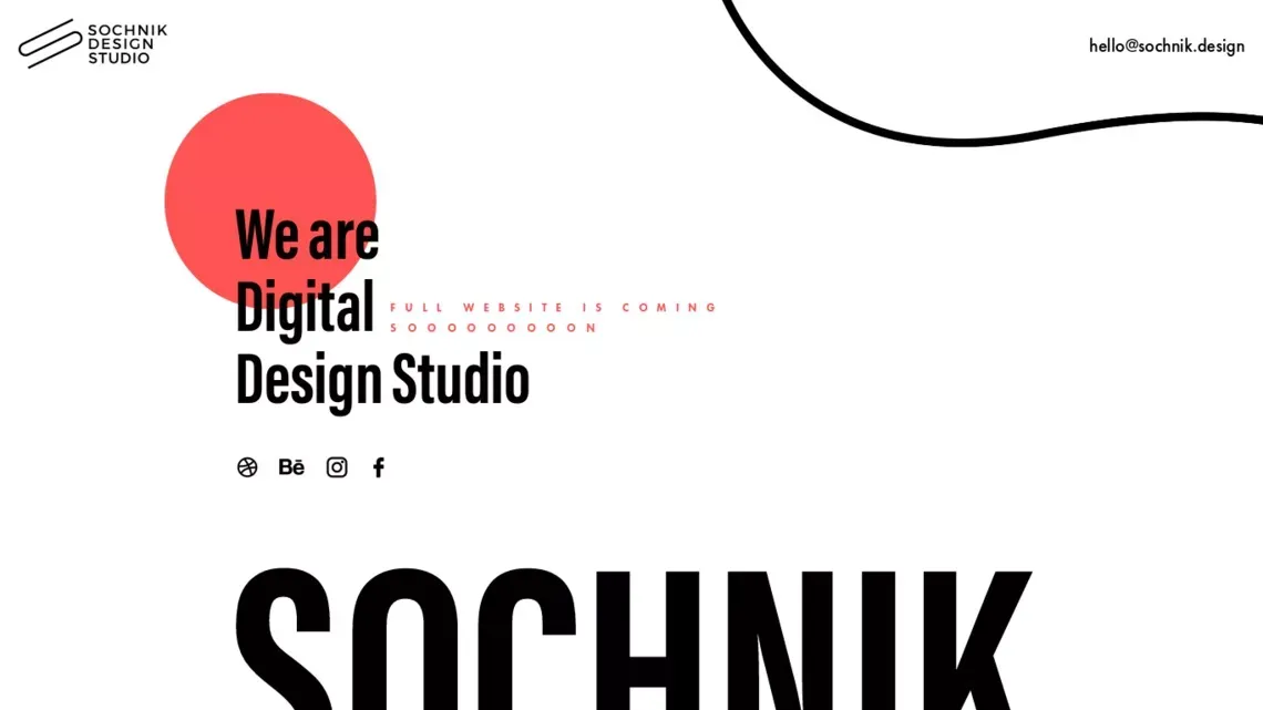 Sochnik Studio - website design