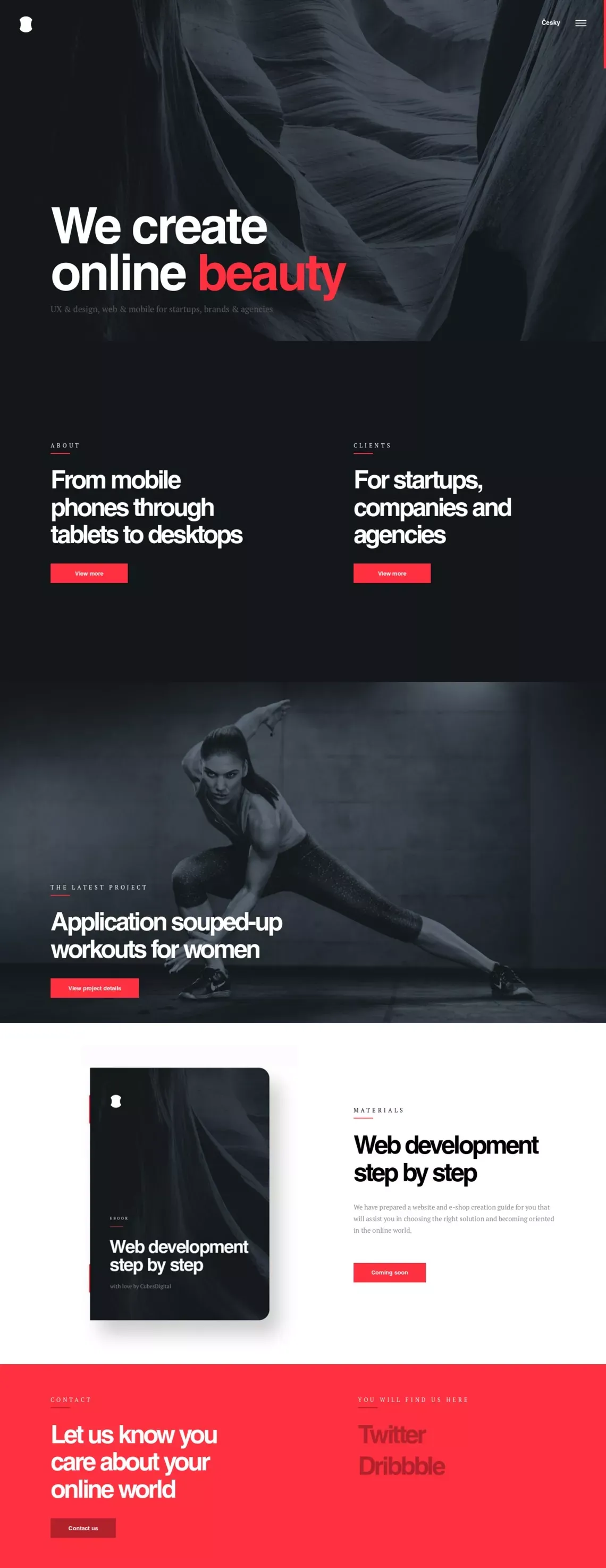 CubesDigital - We create online beauty - Portfolio design