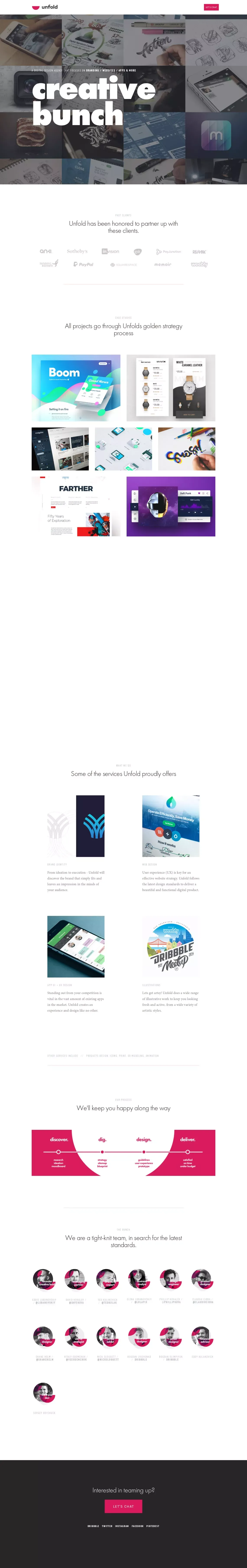UNFOLD™ | Digital Design Agency - Portfolio design