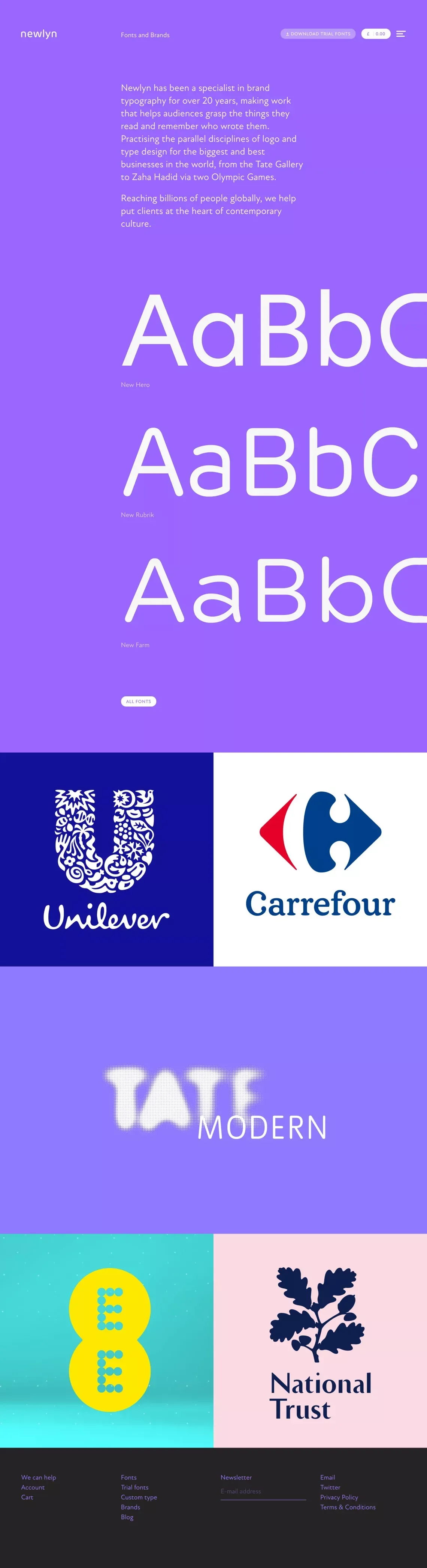 Fonts and Brands - Newlyn - Other design