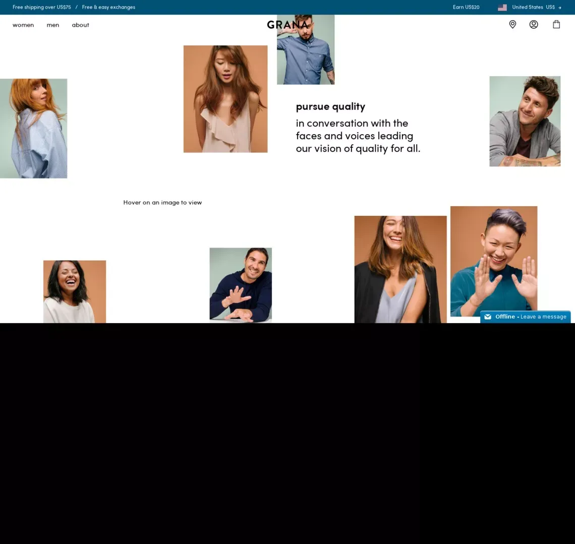 Pursue Quality | Grana - website design