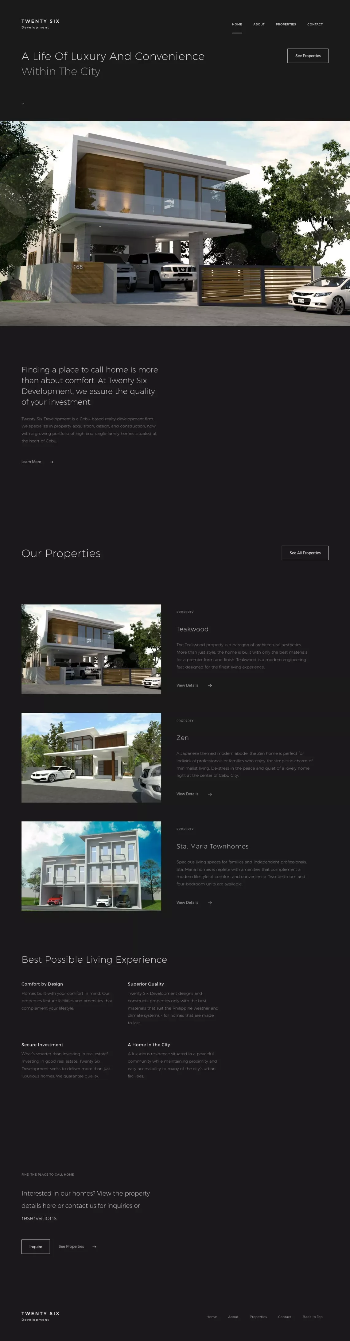 Home - Twenty Six Development - Portfolio design