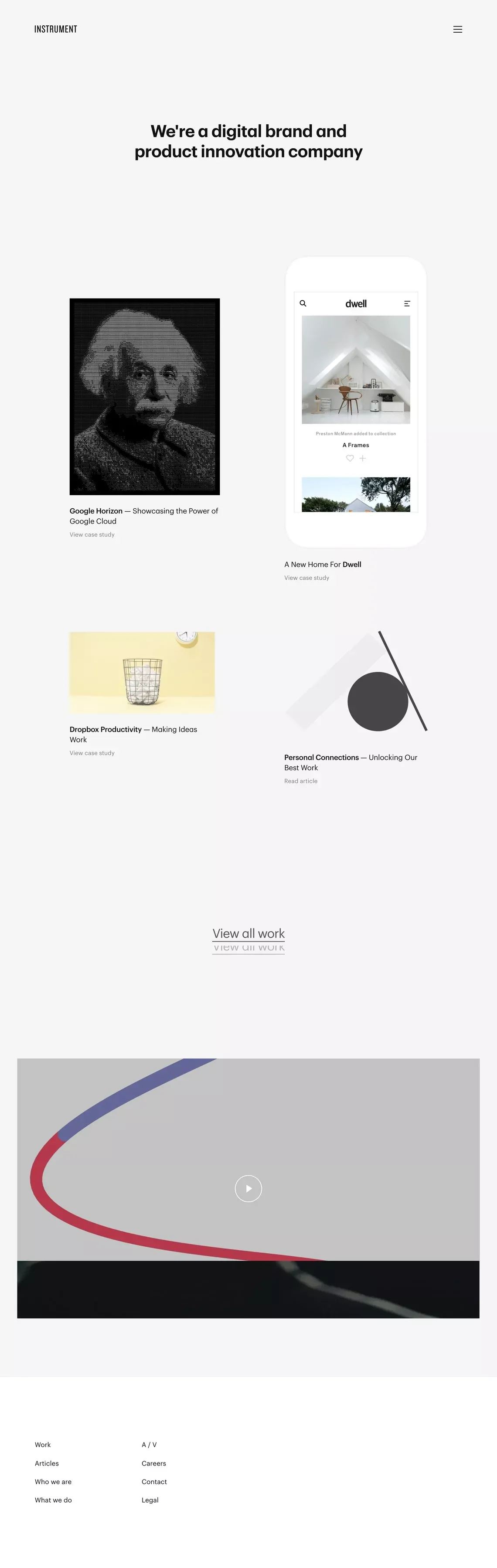 Instrument - Portfolio design