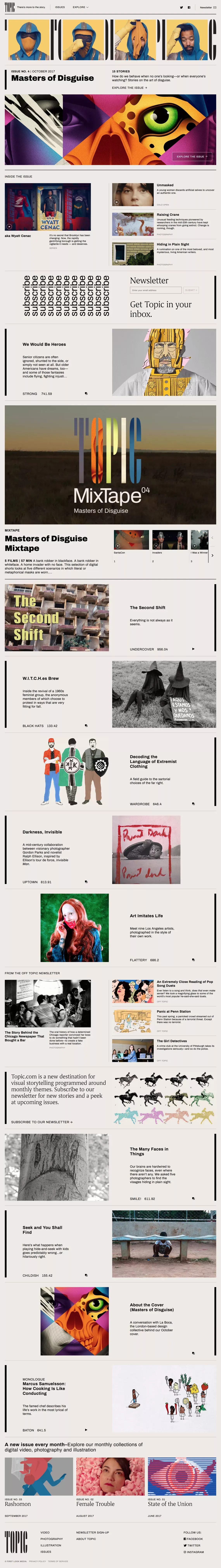 Topic - There’s more to the story - Blog design
