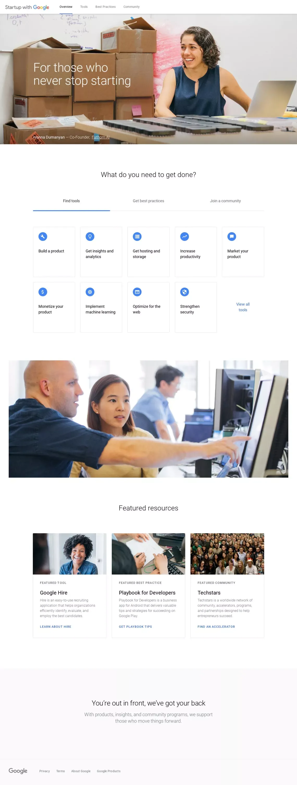 Tools to help with your new startup - Startup with Google - Other design