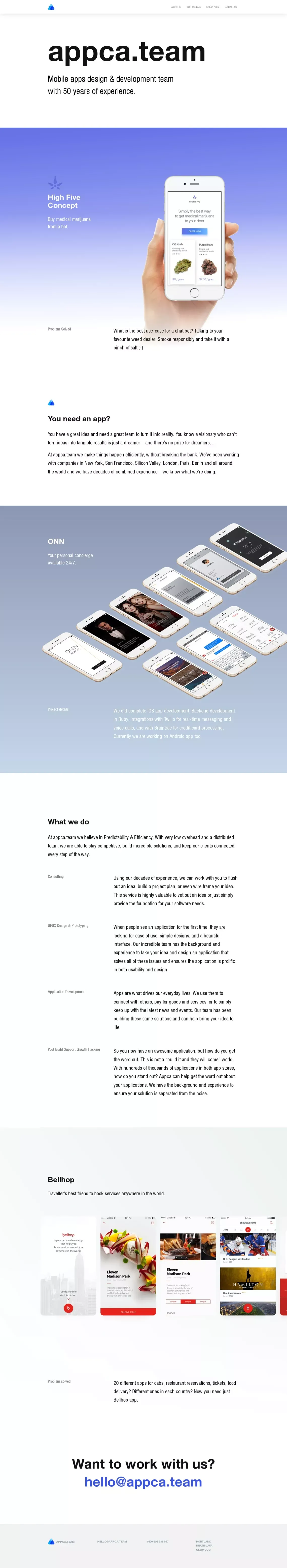 appca.team - website design