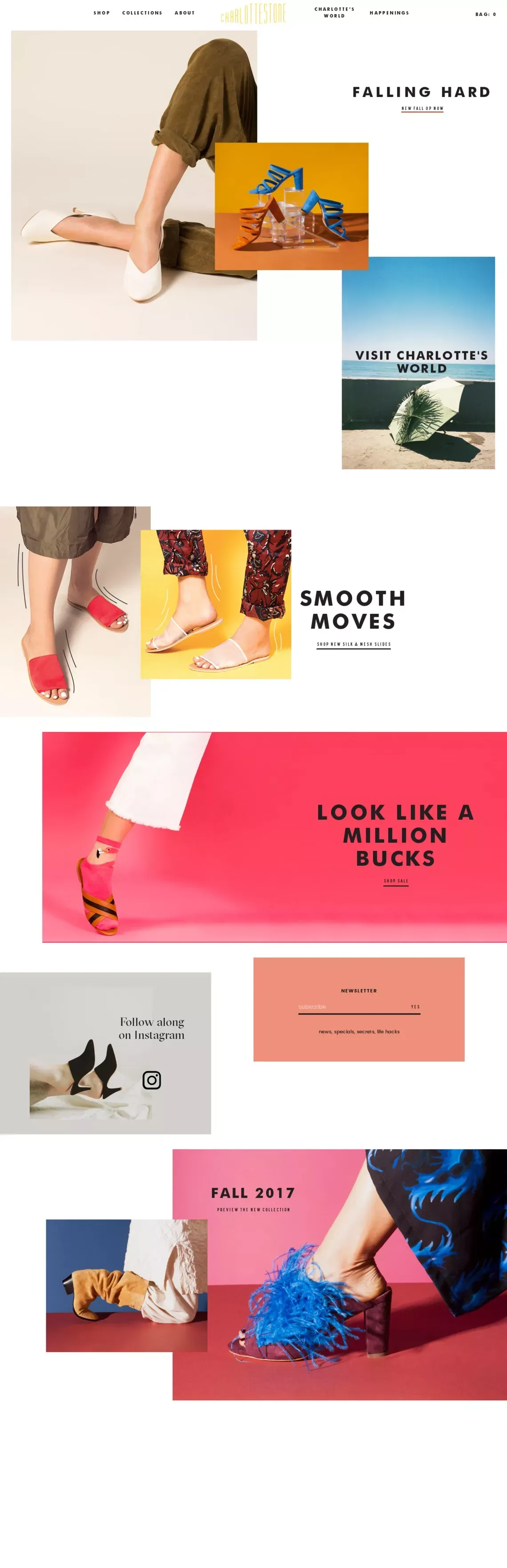Home ~ Charlotte Stone - Ecommerce design