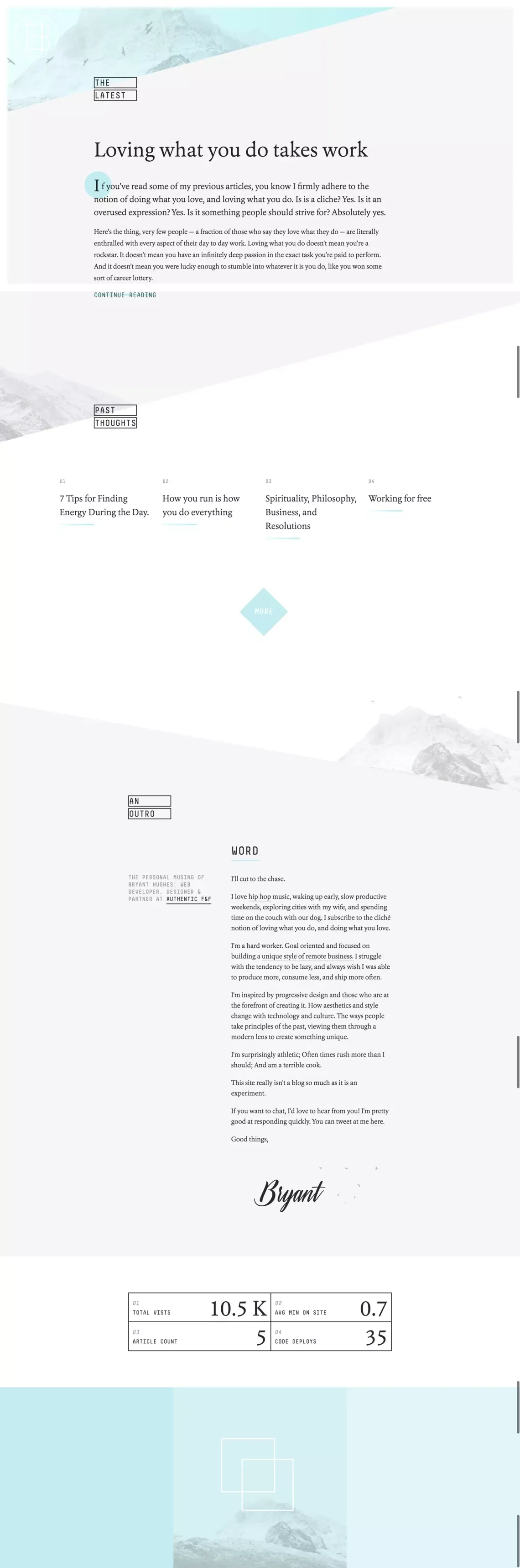 Bryant Hughes | Web Developer, Designer, Partner at Authentic F&f | Chicago Minneapolis Denver - Other design