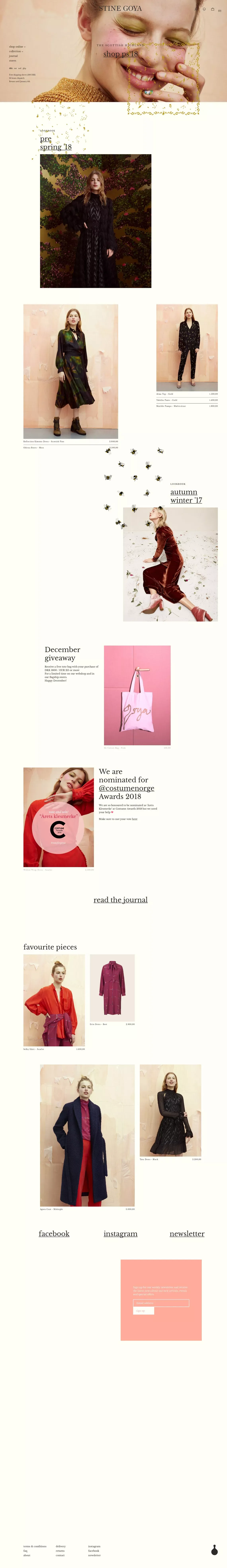 Stine Goya - Shop online from the official webshop - Ecommerce design