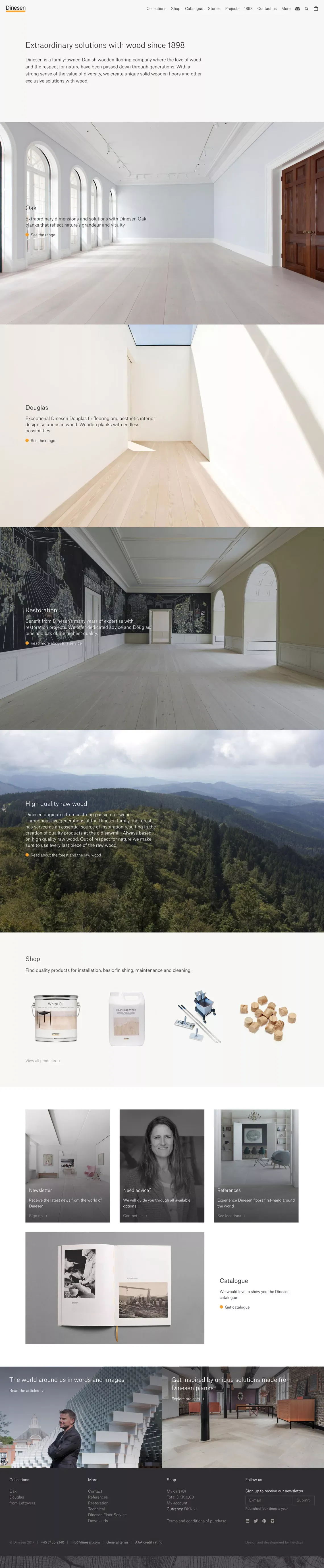 Dinesen - Unique solid wooden floors of Oak and Douglas - Other design
