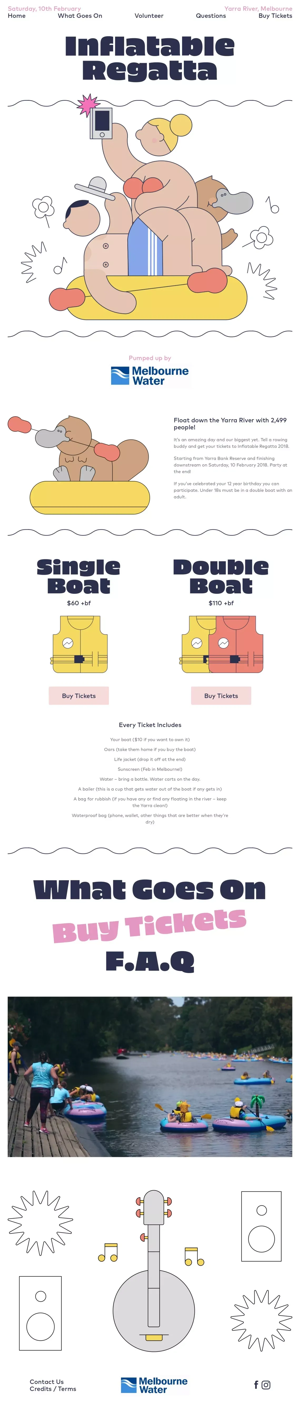 Inflatable Regatta - We float boats on rivers - Landing design