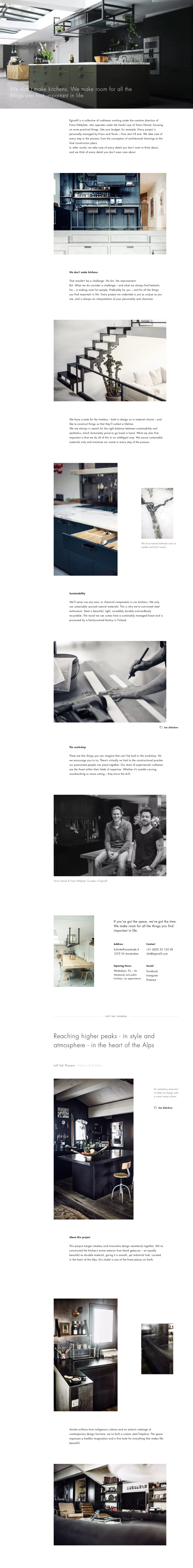 Eginstill - Portfolio design