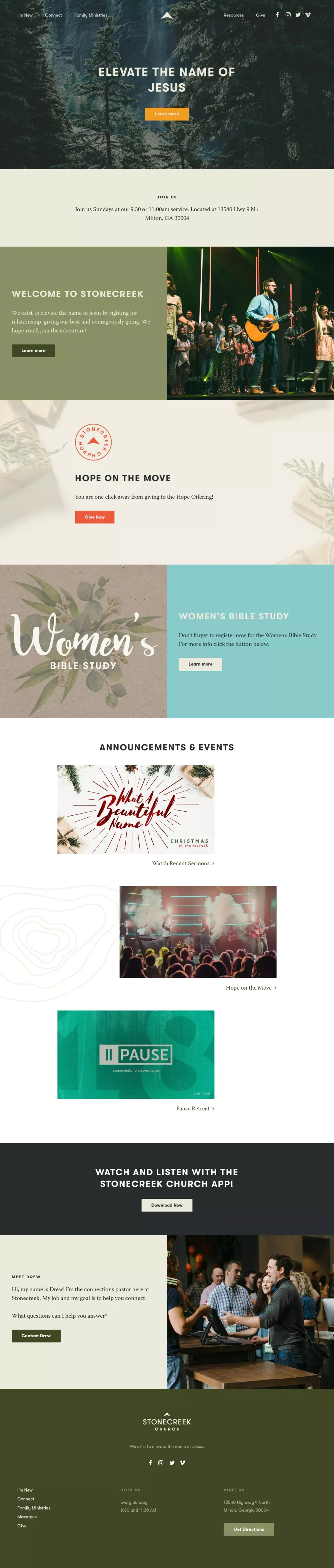 Homepage - Stonecreek Church - Other design