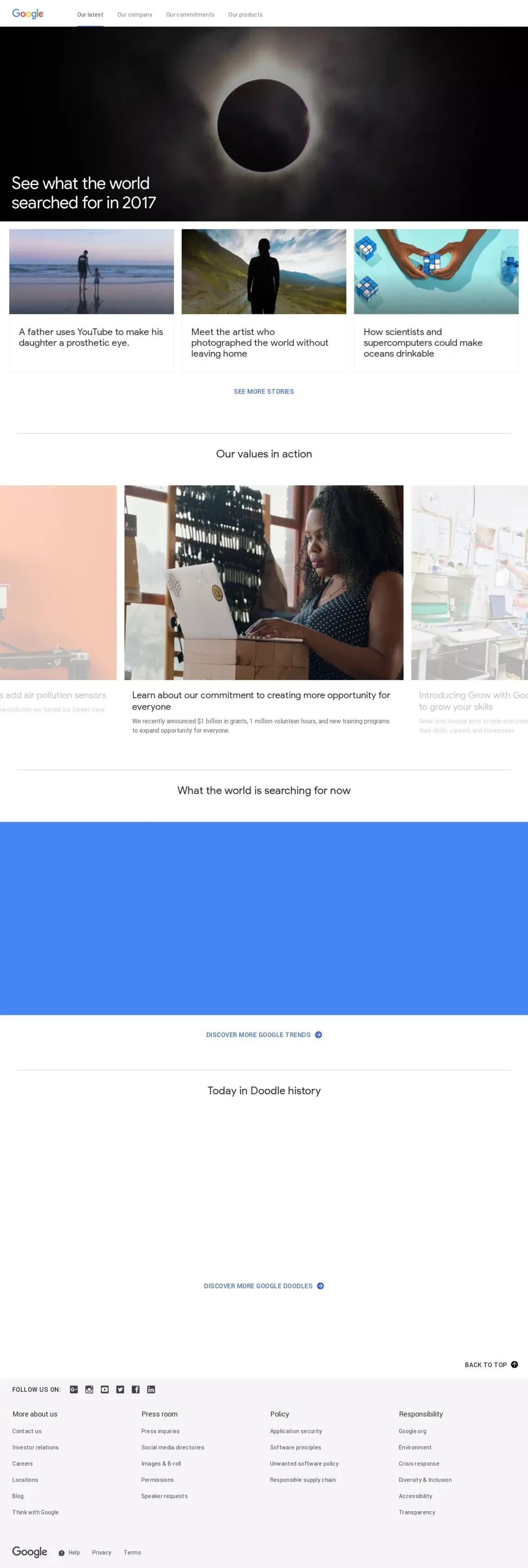 Our latest | Google - Other design