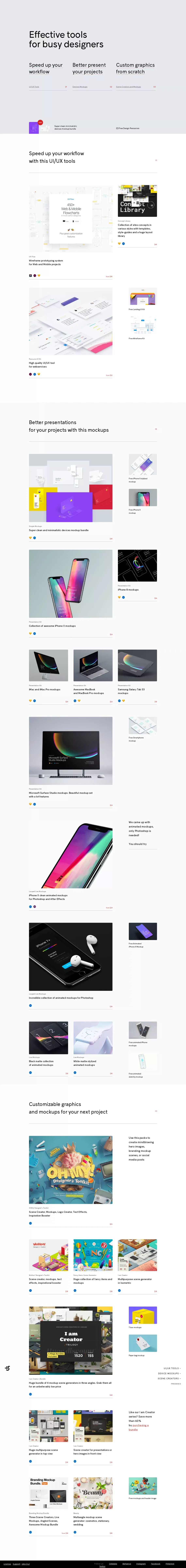 Effective tools for busy designers - Landing design