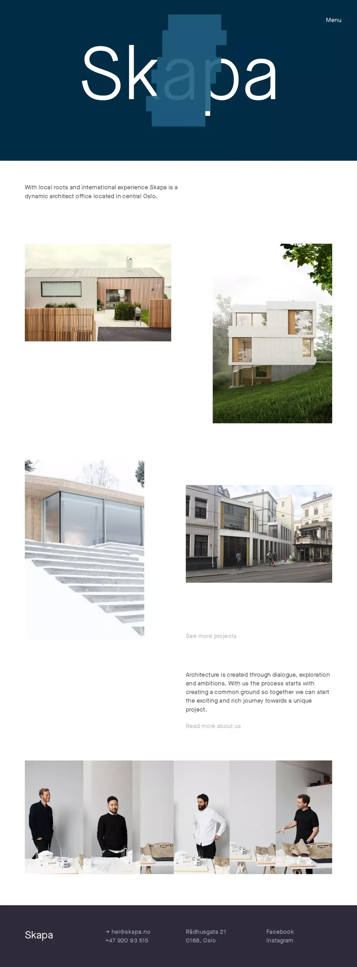 Home - Skapa - Portfolio design