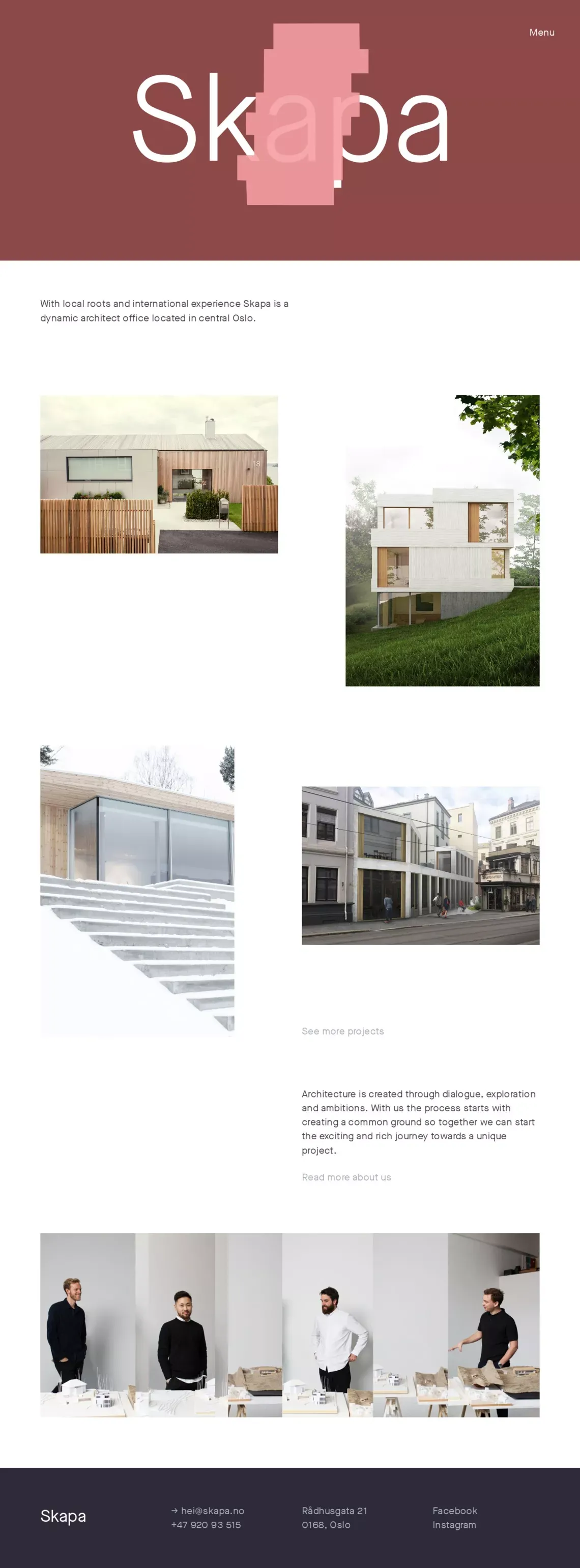 Home - Skapa - Portfolio design