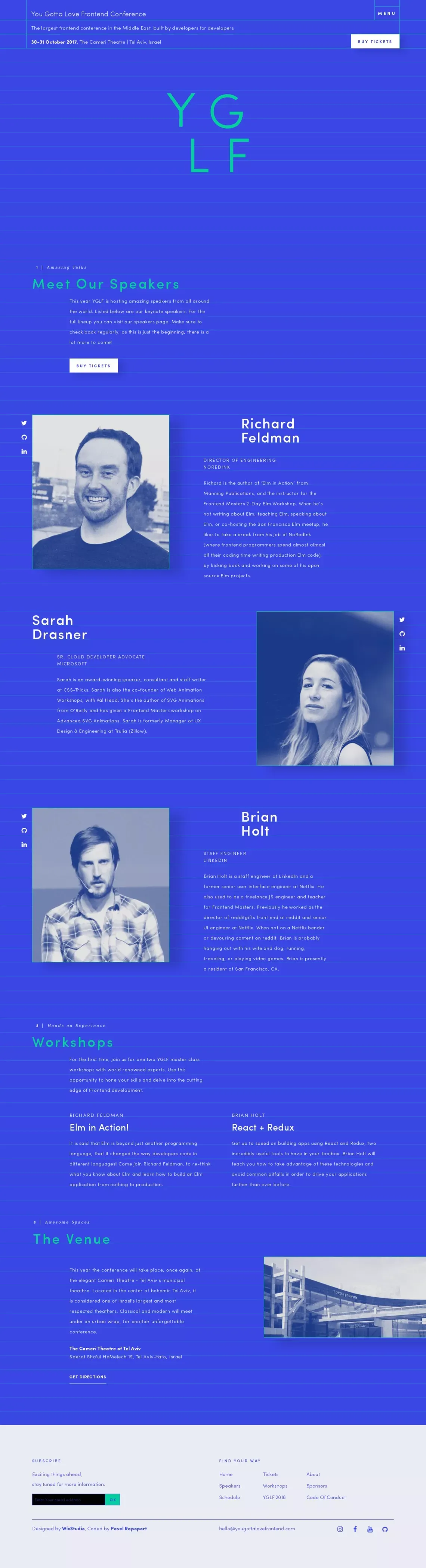 You Gotta Love Frontend Conference 2017 - Landing design