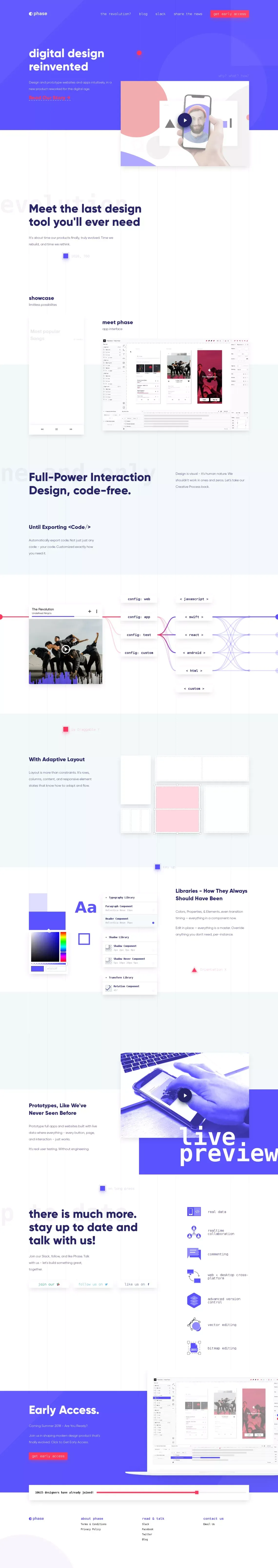 Phase - Digital design Reinvented - website design