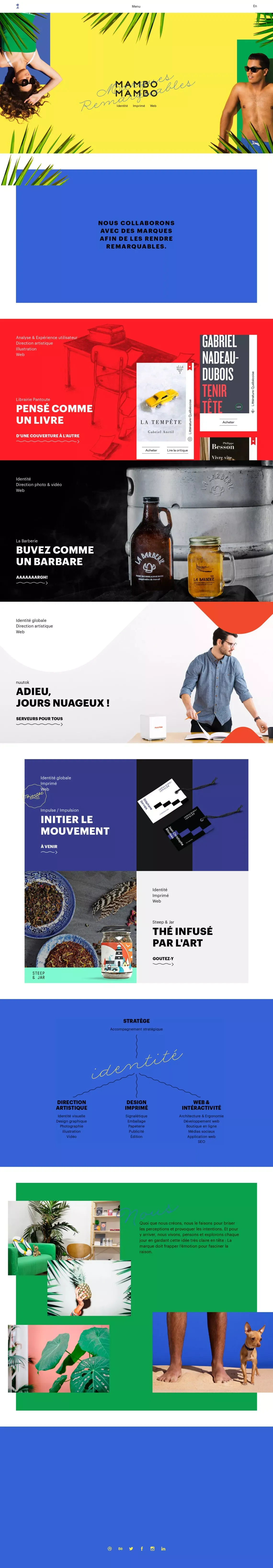 MamboMambo | Identité, Imprimé, Web - Portfolio design