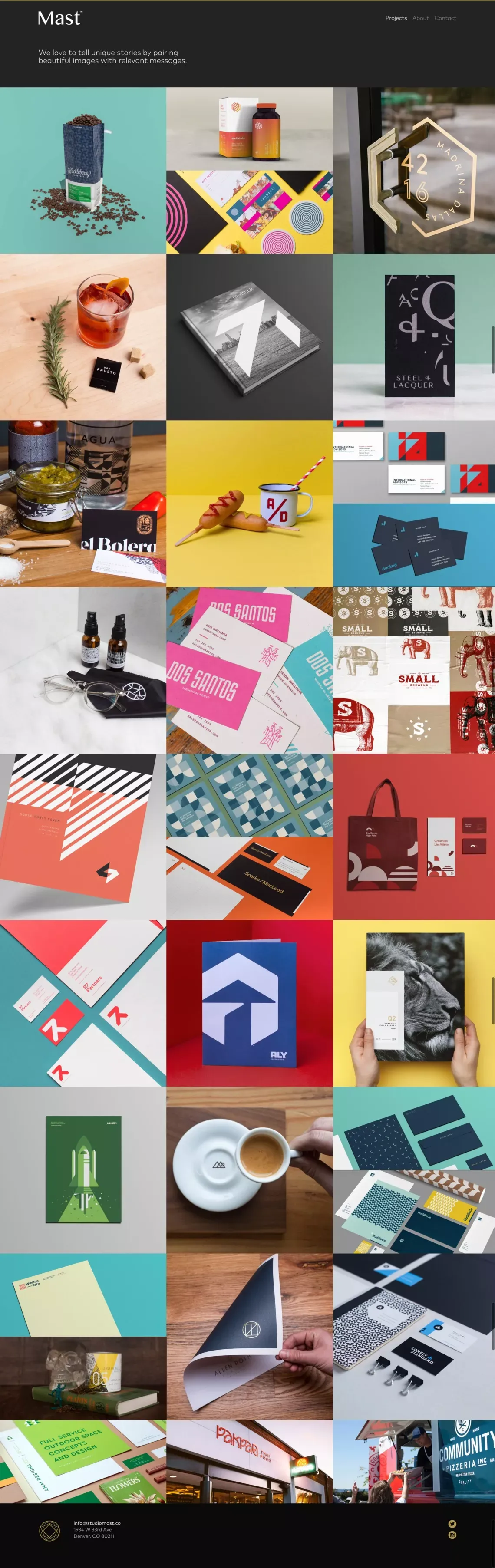 Mast | Strategic Branding for Relevant Messages. - Portfolio design