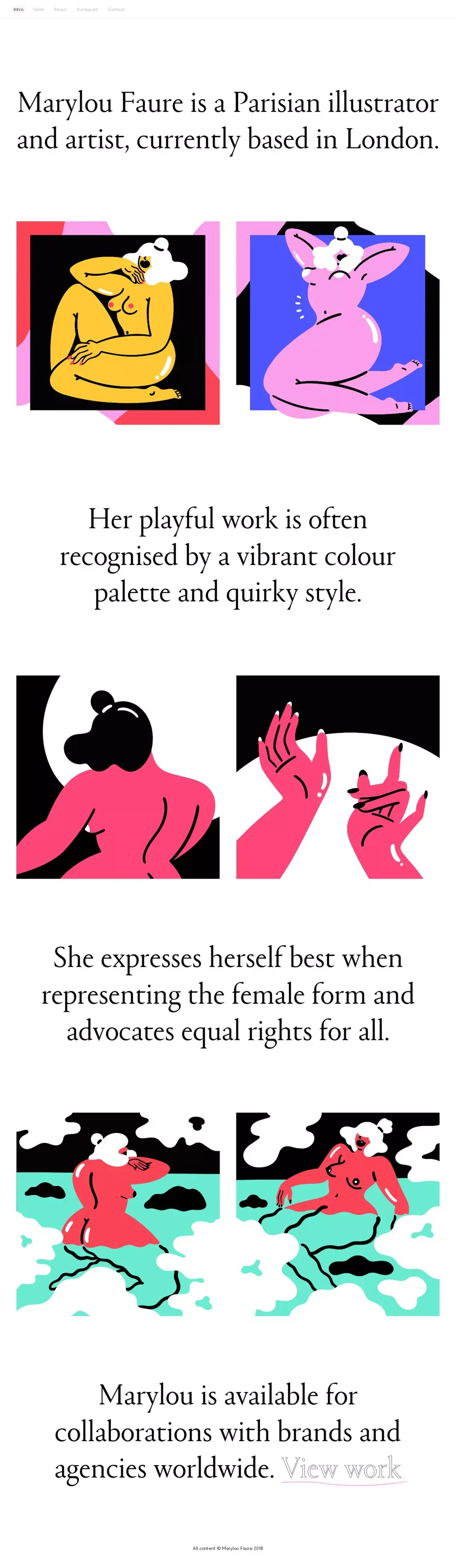 Marylou Faure - Portfolio design