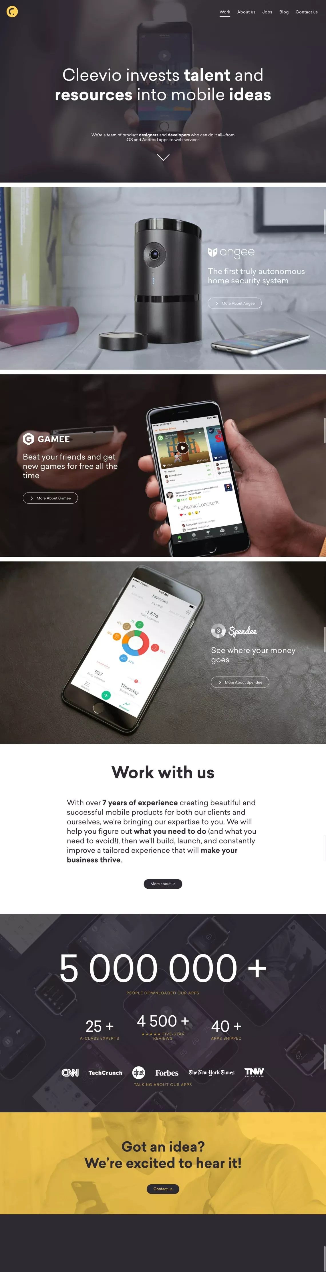 CLEEVIO - Portfolio design