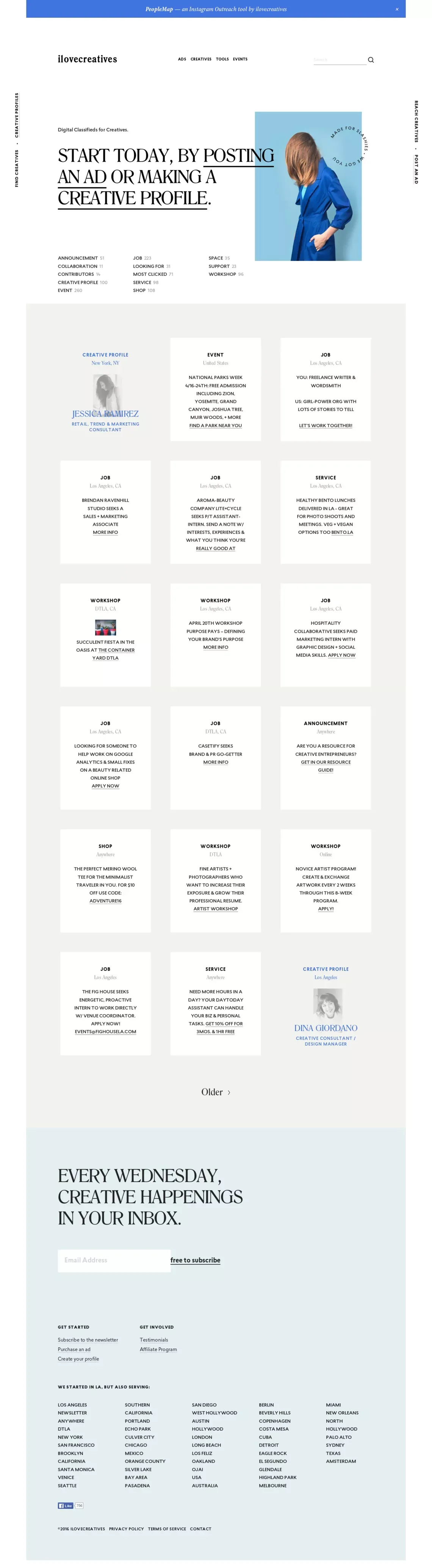 ilovecreatives - Landing design