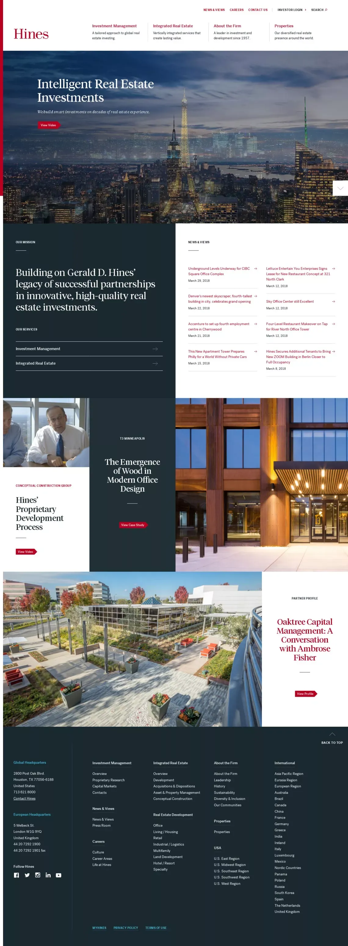 Intelligent Real Estate Investments – Hines - Other design