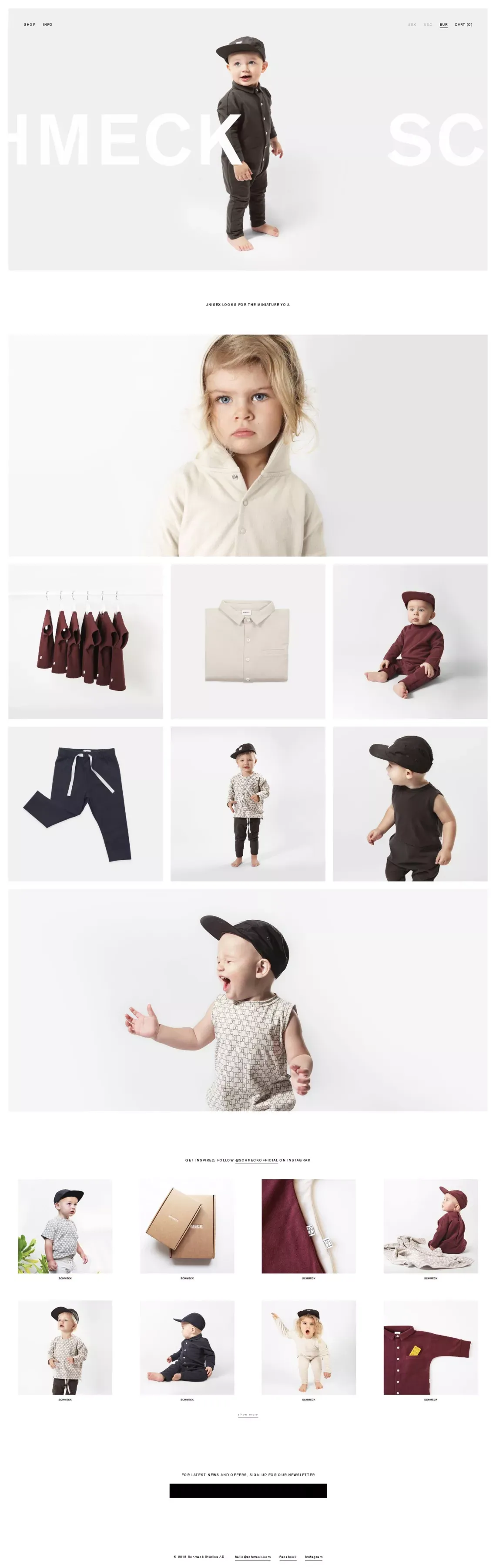 SCHMECK – For the miniature you. - Ecommerce design