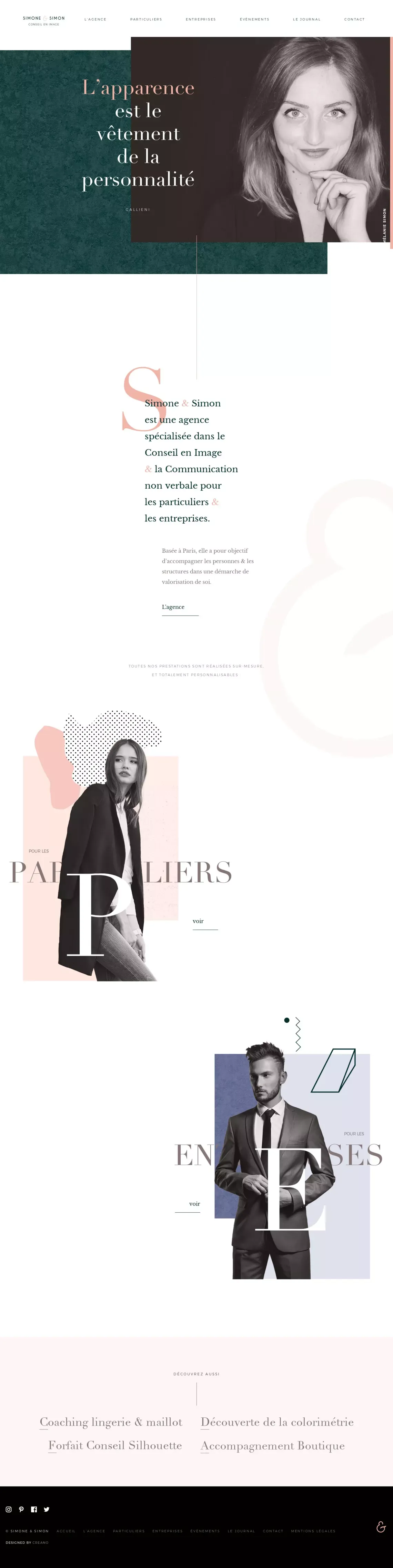 Simone & Simon - Portfolio design