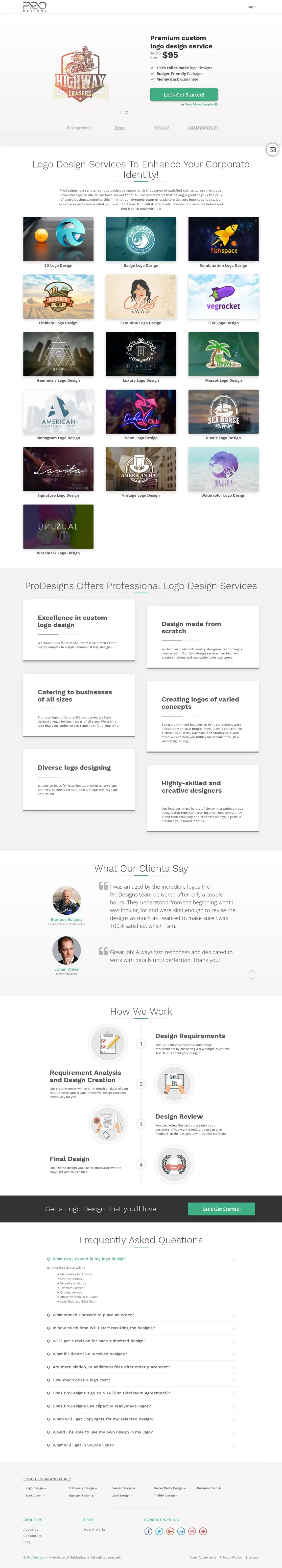 Logo Design Company | Custom Logo Design service - ProDesigns - website design