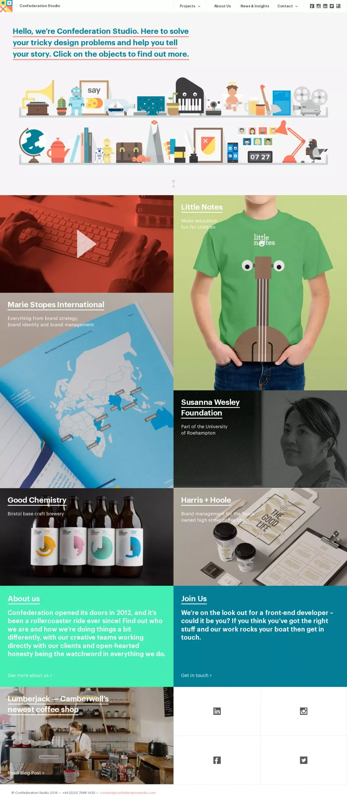Confederation Studio - Branding & Digital Agency - Portfolio design