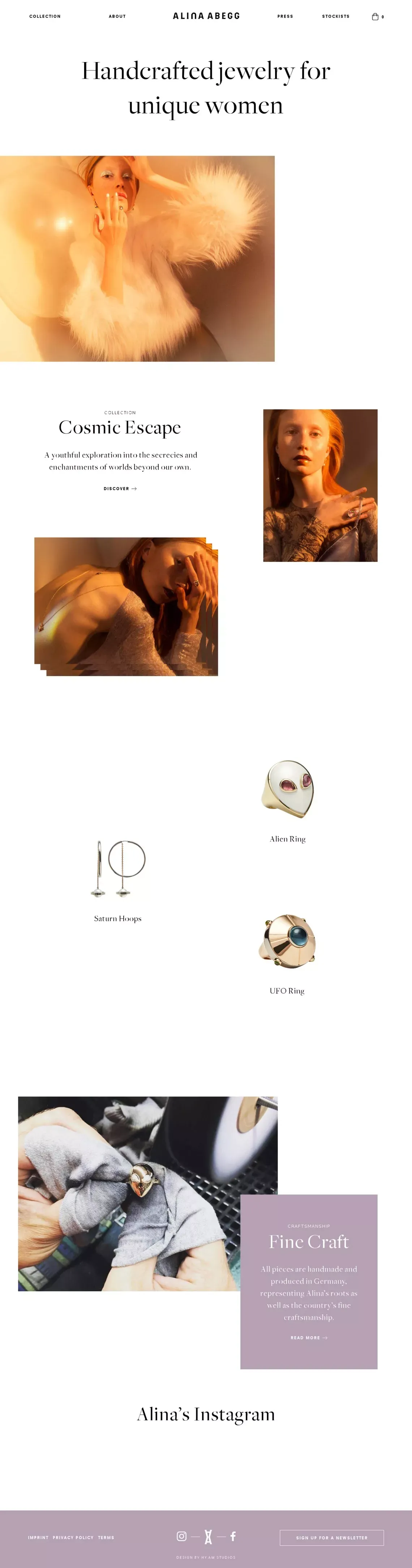 Alina Abegg Jewels – alinaabegg - Ecommerce design