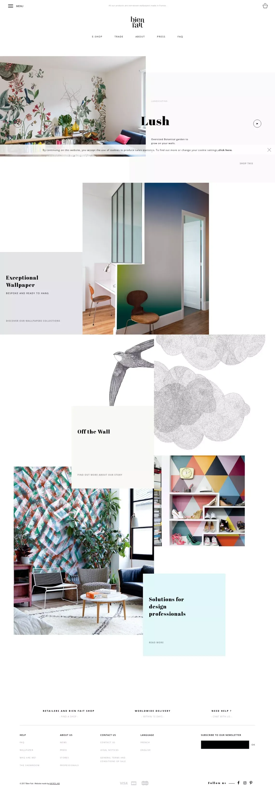 Bien fait - website design